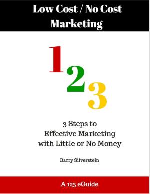 Book cover of Low Cost / No Cost Marketing 123: 3 Steps to Effective Marketing with Little or No Money