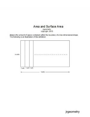 Cover of the book Area and Surface Area by C. Rae Johnson
