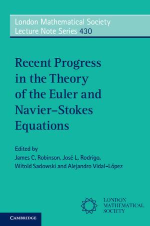 Cover of the book Recent Progress in the Theory of the Euler and Navier–Stokes Equations by William A. Kretzschmar, Jr