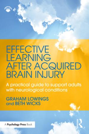 Book cover of Effective Learning after Acquired Brain Injury