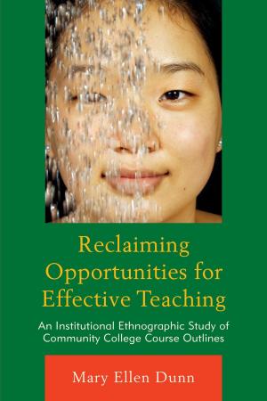 Cover of the book Reclaiming Opportunities for Effective Teaching by Kimberly Wilmot Voss, University of Central Florida