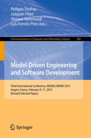 Cover of the book Model-Driven Engineering and Software Development by Momčilo Gavrilov