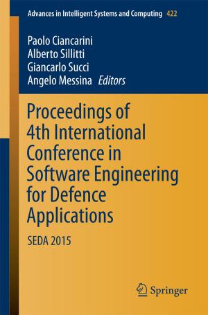 Cover of the book Proceedings of 4th International Conference in Software Engineering for Defence Applications by Franco Strocchi