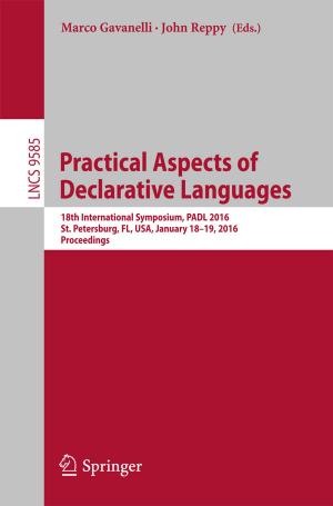 Cover of the book Practical Aspects of Declarative Languages by Anne Berg, Samuel Edquist