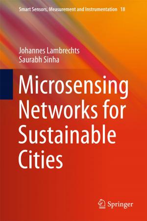 Cover of the book Microsensing Networks for Sustainable Cities by Jean Mercier, Fanny Tremblay-Racicot, Mario Carrier, Fábio Duarte
