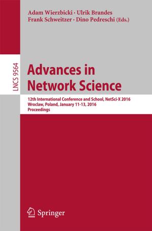 Cover of the book Advances in Network Science by Martina Špero, Hrvoje Vavro