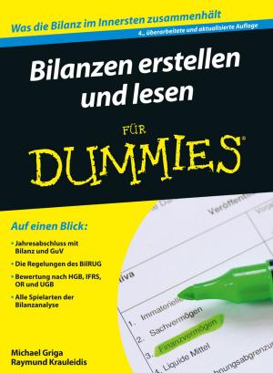 Cover of the book Bilanzen erstellen und lesen für Dummies by Bernhard Weller