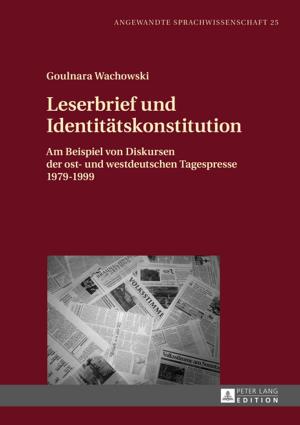 Cover of the book Leserbrief und Identitaetskonstitution by Miriam De Blasi
