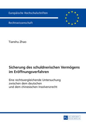 Cover of the book Sicherung des schuldnerischen Vermoegens im Eroeffnungsverfahren by 