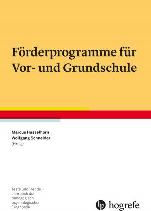 Cover of the book Förderprogramme für Vor- und Grundschule by Anna Katharina Schaadt, Georg Kerkhoff, Joachim Neu, Günter Neumann