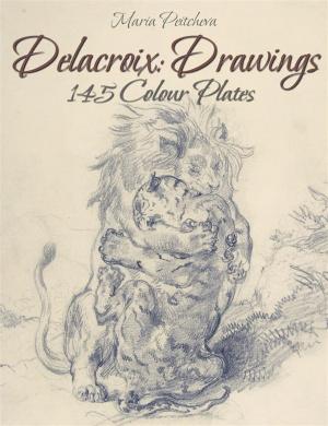 Book cover of Delacroix: Drawings 145 Colour Plates