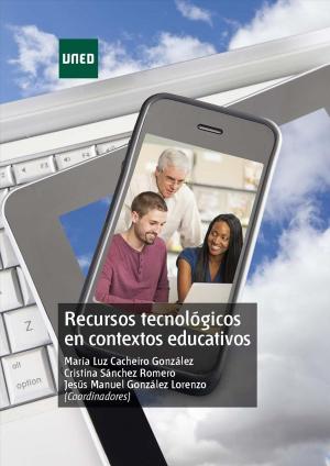 Cover of the book Recursos tecnológicos en contextos educativos by Margarita Goded Rambaud, Ana Ibáñez Moreno, Veronique Hoste, Sil Mattens, Peter de Coninck