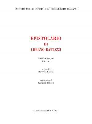 Book cover of Epistolario di Urbano Rattazzi