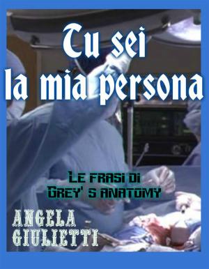 Book cover of Tu sei la mia persona- Le frasi di Grey's anatomy