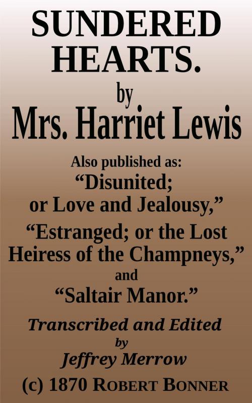 Cover of the book Sundered Hearts by Mrs. Harriet Lewis, Tadalique and Company