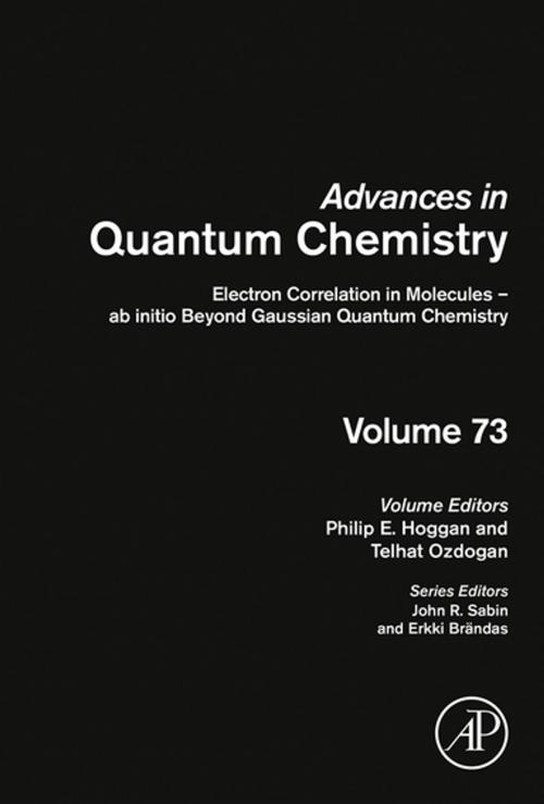 Cover of the book Electron Correlation in Molecules – ab initio Beyond Gaussian Quantum Chemistry by Philip E. Hoggan, Telhat Ozdogan, Elsevier Science