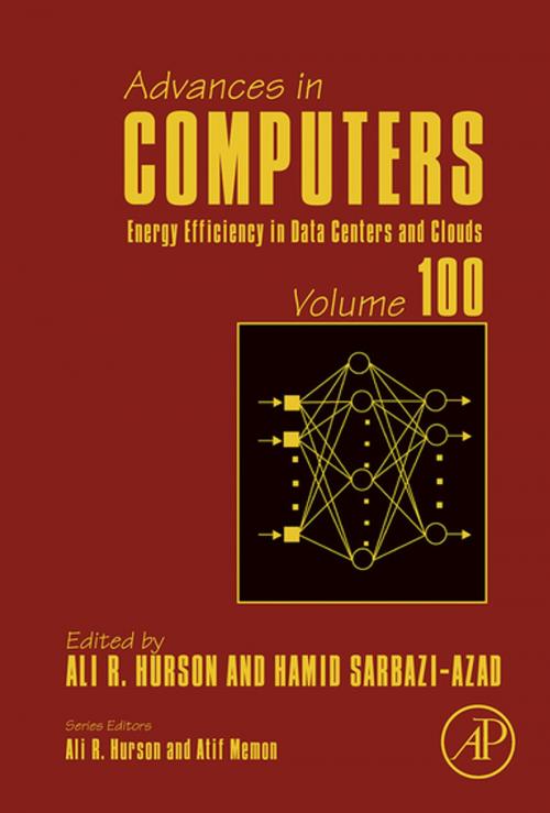 Cover of the book Energy Efficiency in Data Centers and Clouds by Hamid Sarbazi-Azad, Ali R. Hurson, Elsevier Science