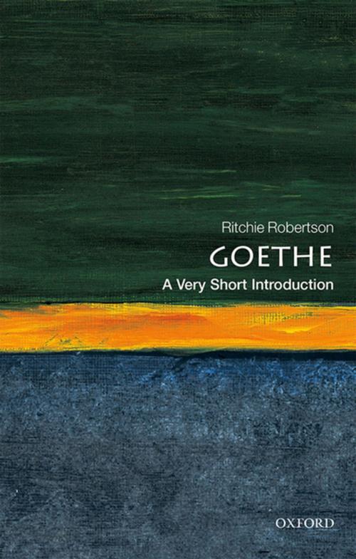 Cover of the book Goethe: A Very Short Introduction by Ritchie Robertson, OUP Oxford