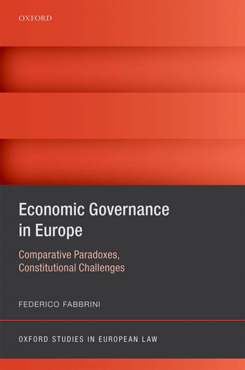 Cover of the book Economic Governance in Europe by Federico Fabbrini, OUP Oxford