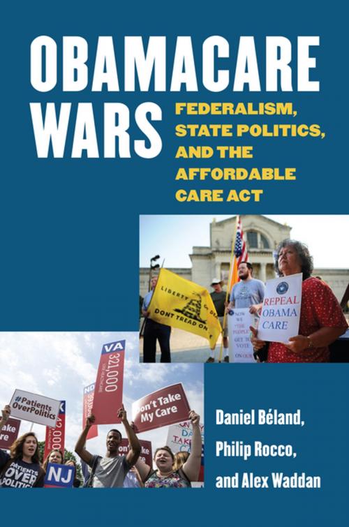 Cover of the book Obamacare Wars by Daniel Beland, Philip Rocco, Alex Waddan, University Press of Kansas