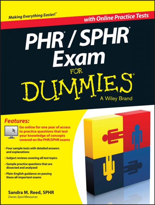 Cover of the book PHR / SPHR Exam For Dummies by Sandra M. Reed, Wiley