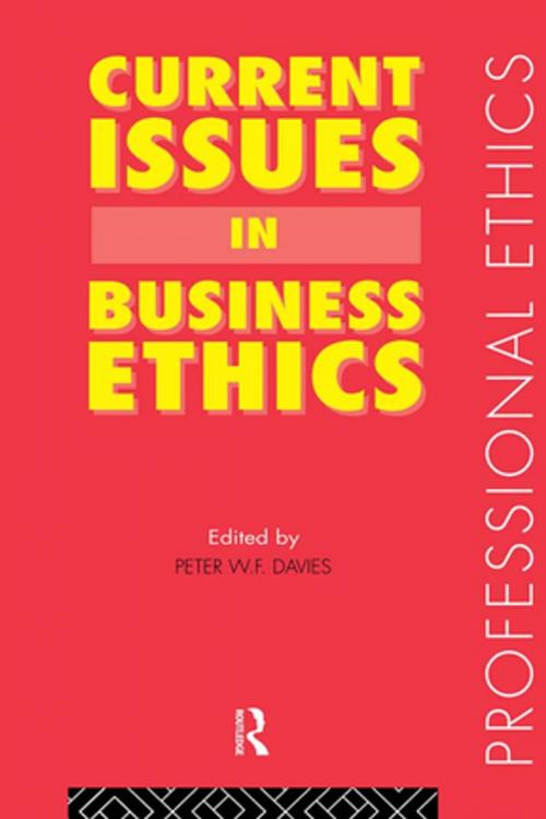 Cover of the book Current Issues in Business Ethics by , Taylor and Francis