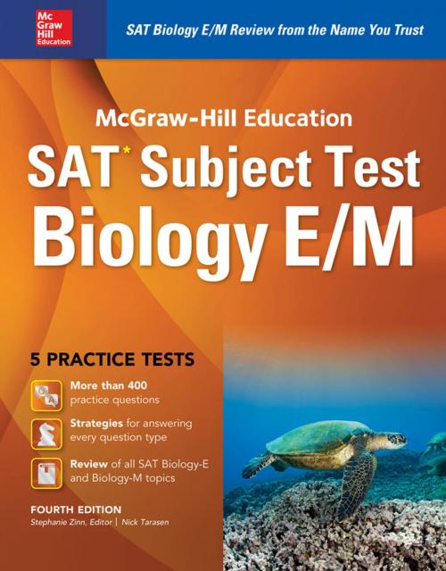 Cover of the book McGraw-Hill Education SAT Subject Test Biology E/M 4th Ed. by Stephanie Zinn, McGraw-Hill Education