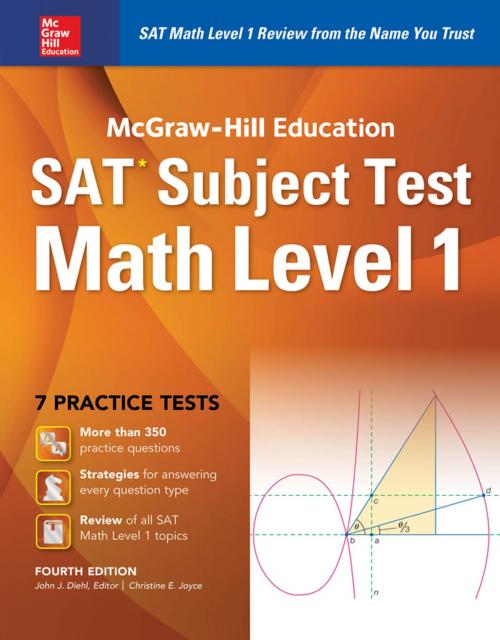 Cover of the book McGraw-Hill Education SAT Subject Test Math Level 1 4th Ed. by John J. Diehl, McGraw-Hill Education