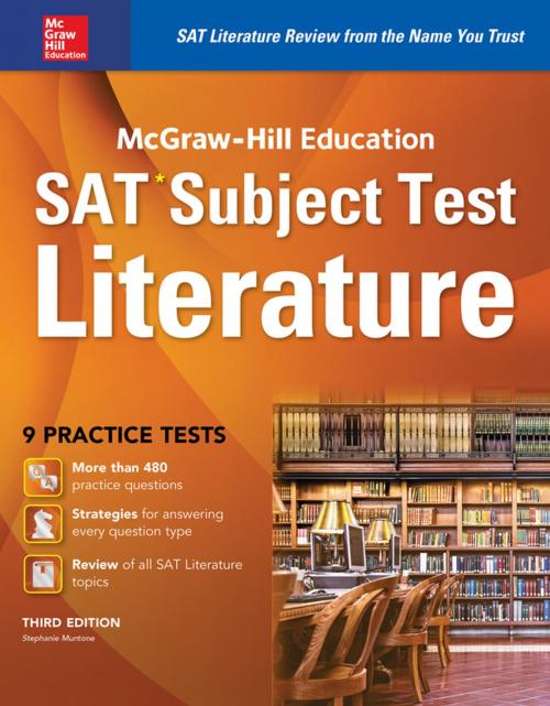Cover of the book McGraw-Hill Education SAT Subject Test Literature 3rd Ed. by Stephanie Muntone, McGraw-Hill Education