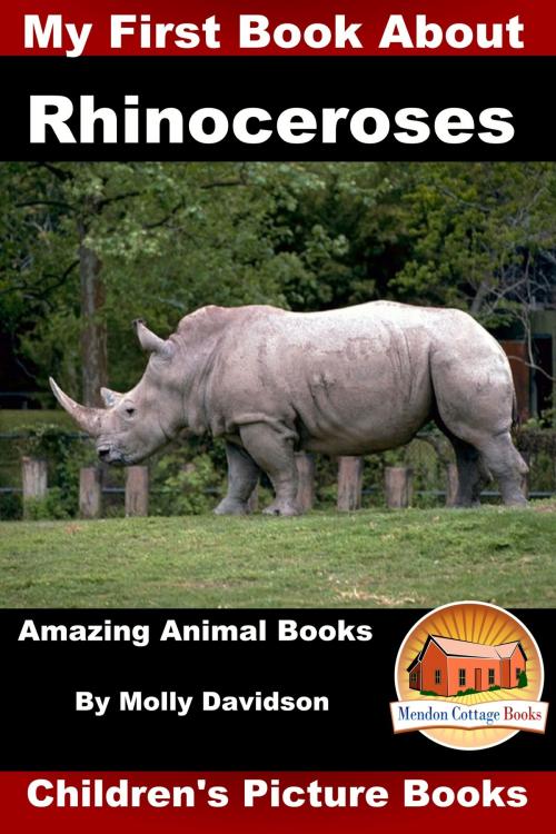 Cover of the book My First Book about Rhinoceroses: Amazing Animal Books - Children's Picture Books by Molly Davidson, Mendon Cottage Books
