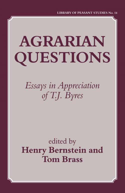 Cover of the book Agrarian Questions by , Taylor and Francis