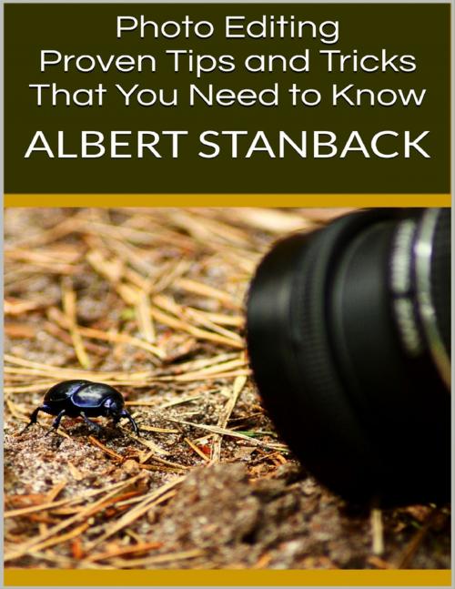 Cover of the book Photo Editing: Proven Tips and Tricks That You Need to Know by Albert Stanback, Lulu.com