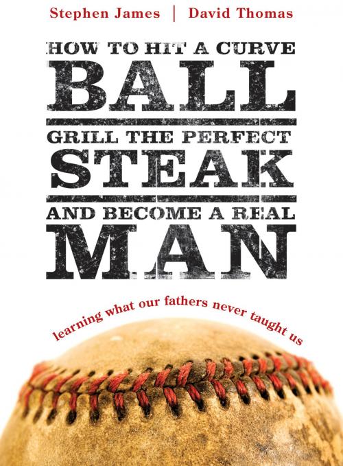 Cover of the book How to Hit a Curveball, Grill the Perfect Steak, and Become a Real Man by Stephen James, David Thomas, Tyndale House Publishers, Inc.
