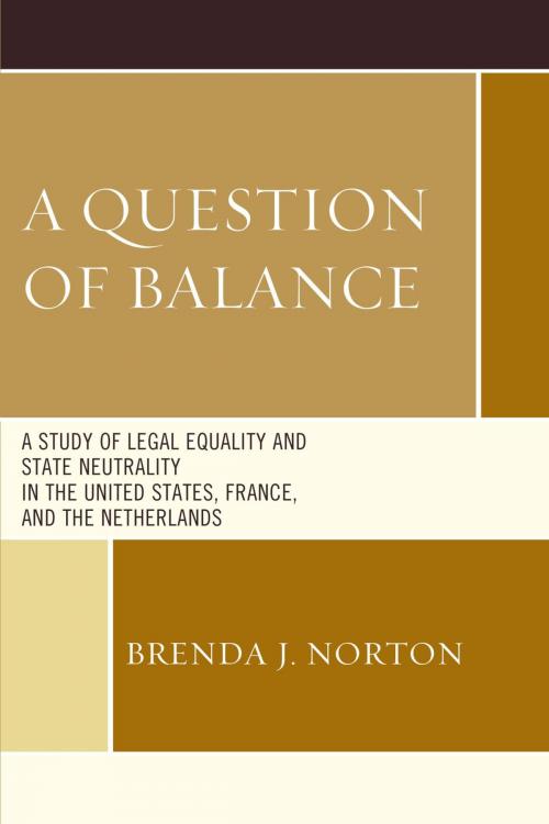 Cover of the book A Question of Balance by Brenda J. Norton, Lexington Books