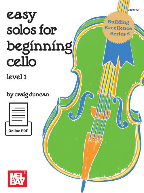 Cover of the book Easy Solos for Beginning Cello by Craig Duncan, Mel Bay Publications, Inc.