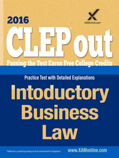 Cover of the book CLEP Introductory Business Law by Sharon A Wynne, XAMOnline