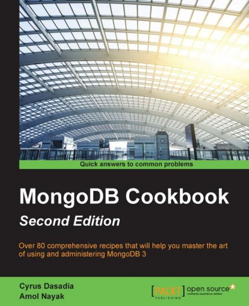 Cover of the book MongoDB Cookbook - Second Edition by Cyrus Dasadia, Amol Nayak, Packt Publishing