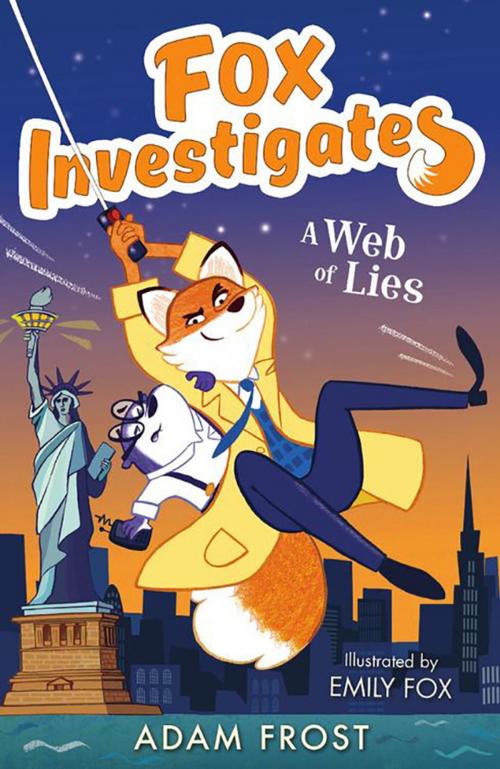 Cover of the book A Web of Lies by Adam Frost, Stripes Publishing