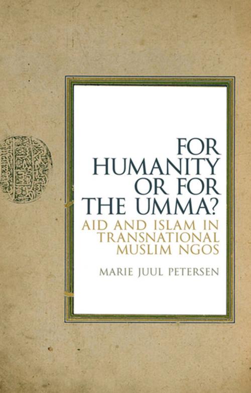 Cover of the book For Humanity Or For The Umma? by Marie Juul Petersen, Hurst