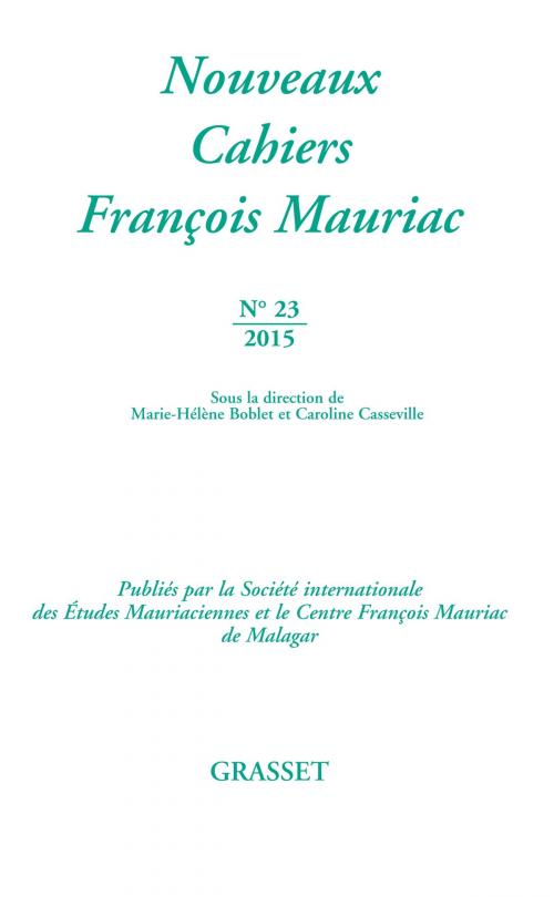 Cover of the book Nouveaux cahiers François Mauriac n°23 by François Mauriac, Grasset