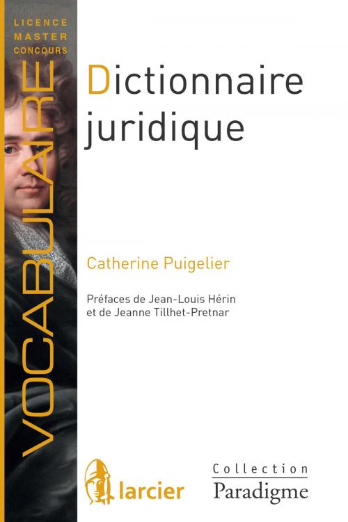 Cover of the book Dictionnaire juridique by Catherine Puigelier, Jeanne Tillhet - Pretnar, Jean-Louis Hérin, Éditions Larcier