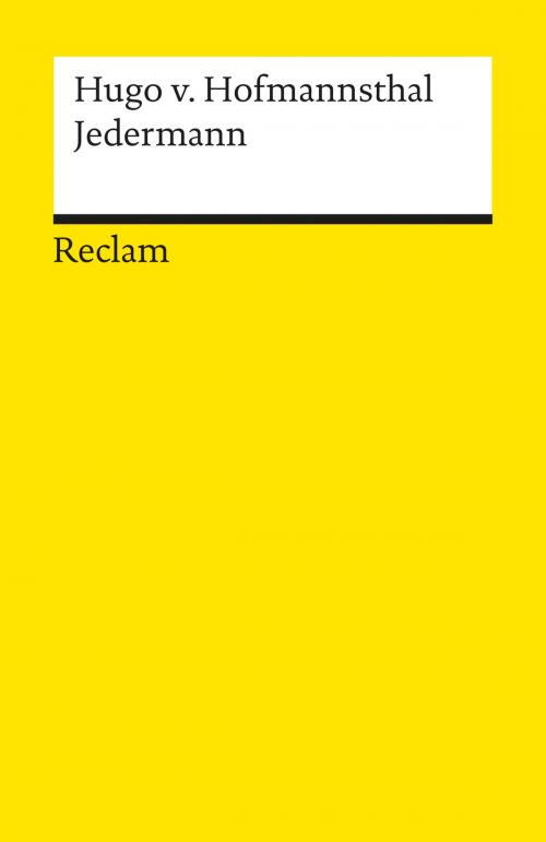Cover of the book Jedermann by Hugo von Hofmannsthal, Reclam Verlag