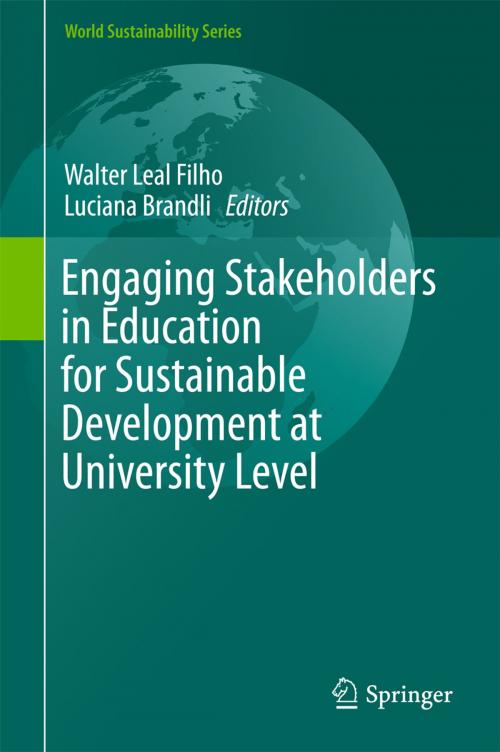 Cover of the book Engaging Stakeholders in Education for Sustainable Development at University Level by , Springer International Publishing