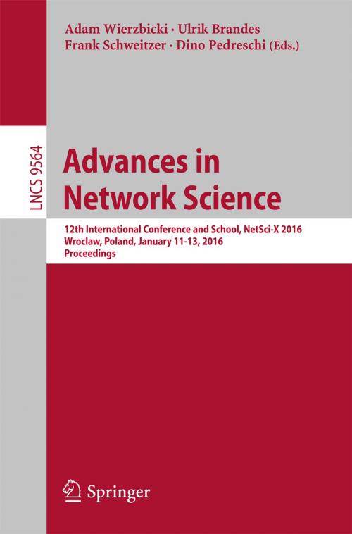 Cover of the book Advances in Network Science by , Springer International Publishing