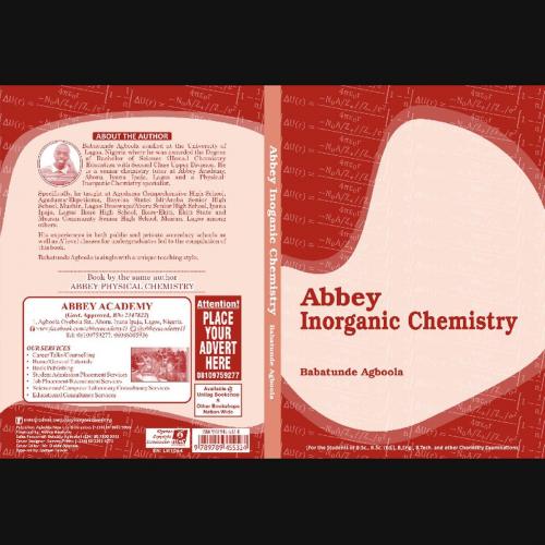 Cover of the book ABBEY INORGANIC CHEMISTRY by Babatunde Agboola, AGBOOLA NEW LIFE ENTERPPRISES