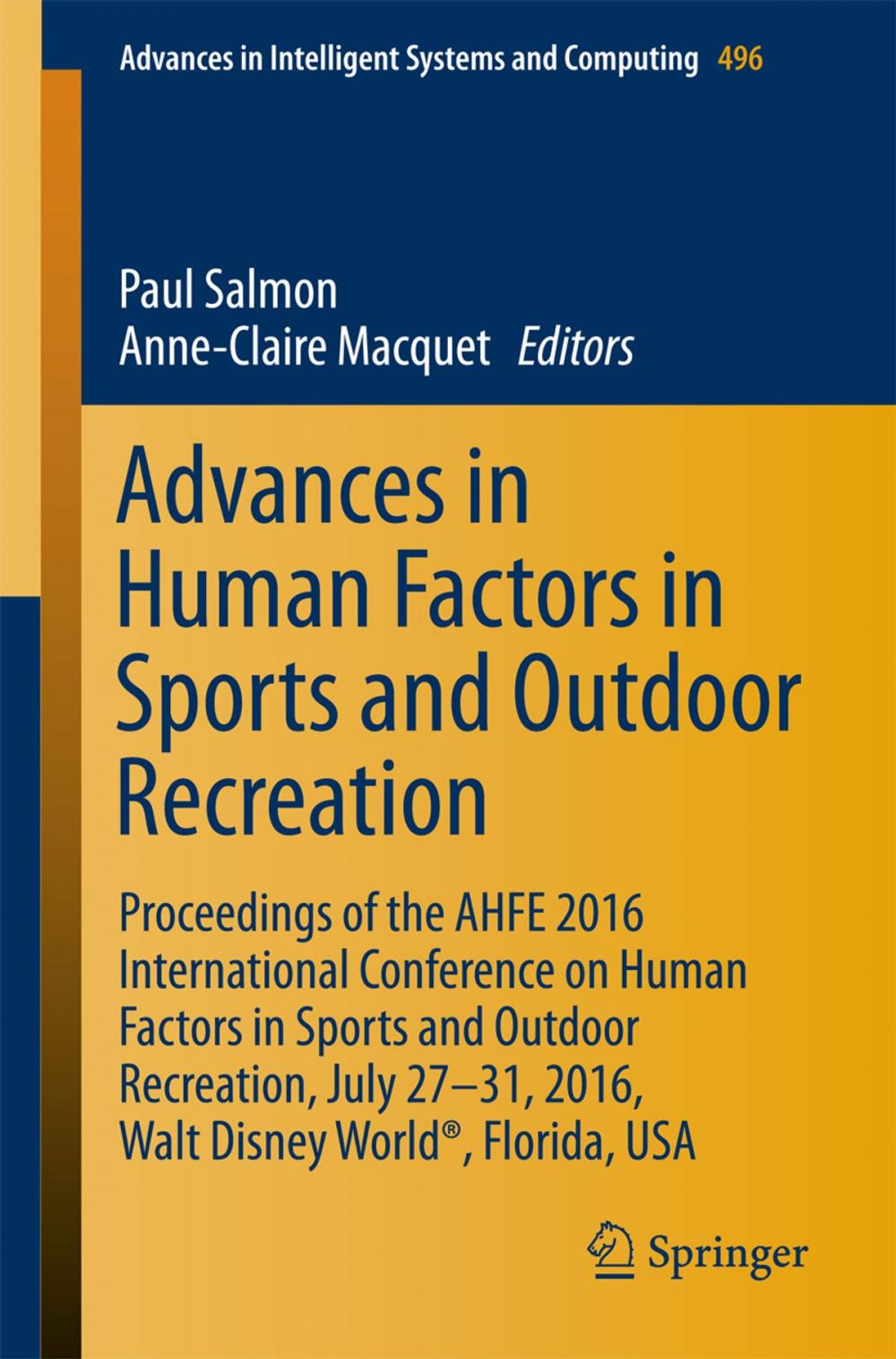 Big bigCover of Advances in Human Factors in Sports and Outdoor Recreation