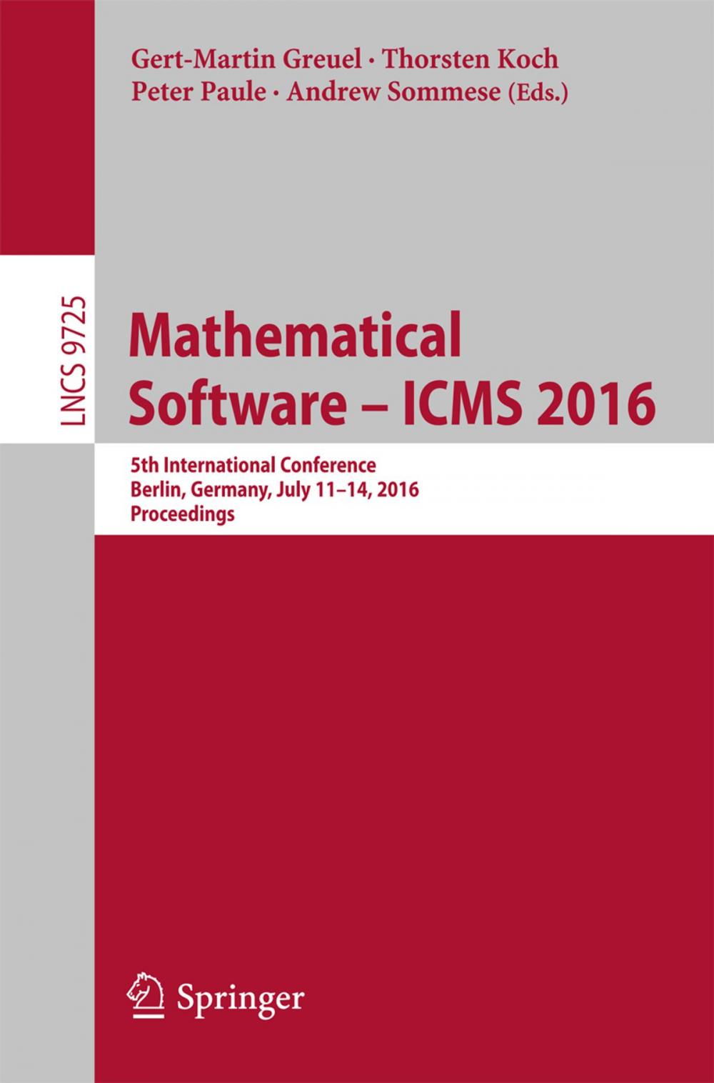 Big bigCover of Mathematical Software – ICMS 2016