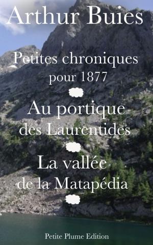 Cover of the book Petites chroniques pour 1877 - Au portique des Laurentides - La vallée de la Matapédia by Jules Renard