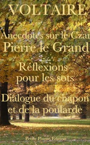Cover of Anecdotes sur le Czar Pierre le Grand - Réflexions pour les sots - Dialogue du chapon et de la poularde