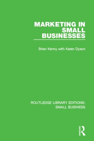 Book cover of Marketing in Small Businesses